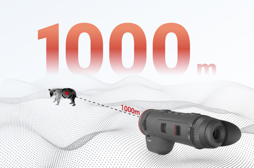 Laserentfernungsmessung über 1000 m